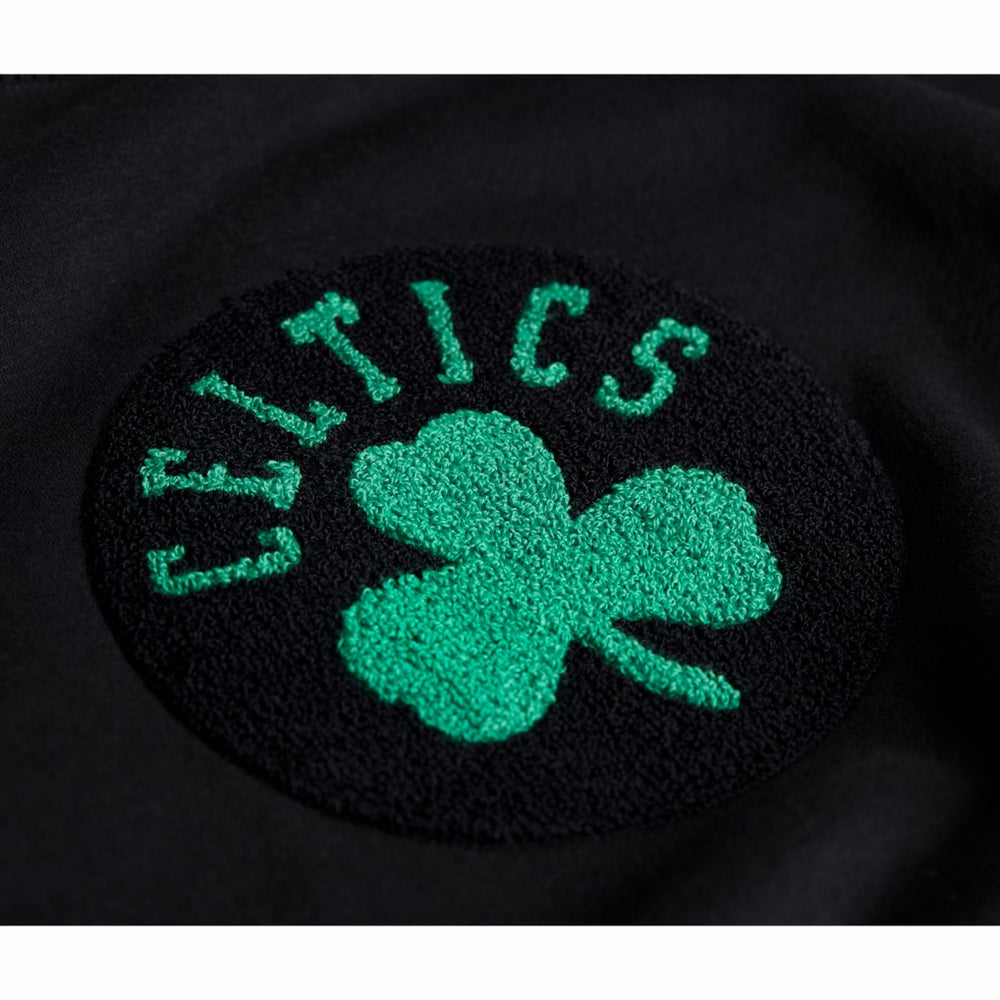Boston Celtics Stadium Essentials Unisex Club Level Chenille Sweatshirt - Black for sale
