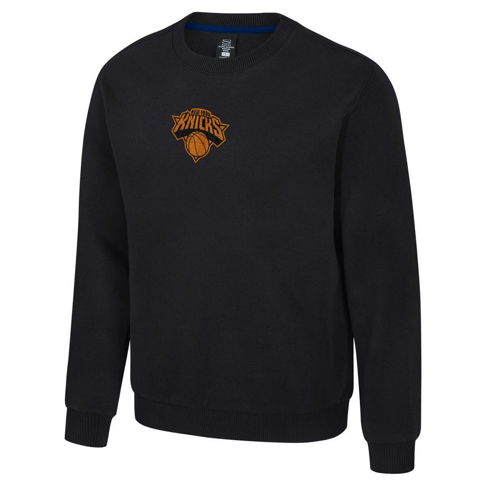 New York Knicks Stadium Essentials Unisex Club Level Chenille Sweatshirt - Black cheap