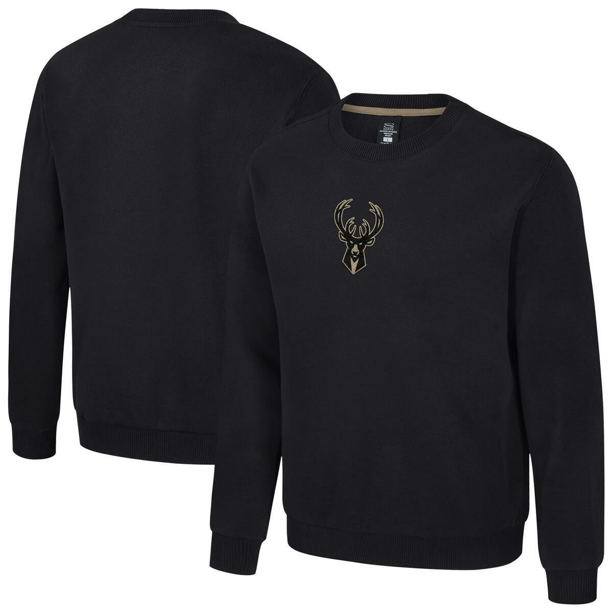 Milwaukee Bucks Stadium Essentials Unisex Club Level Chenille Sweatshirt - Black sale