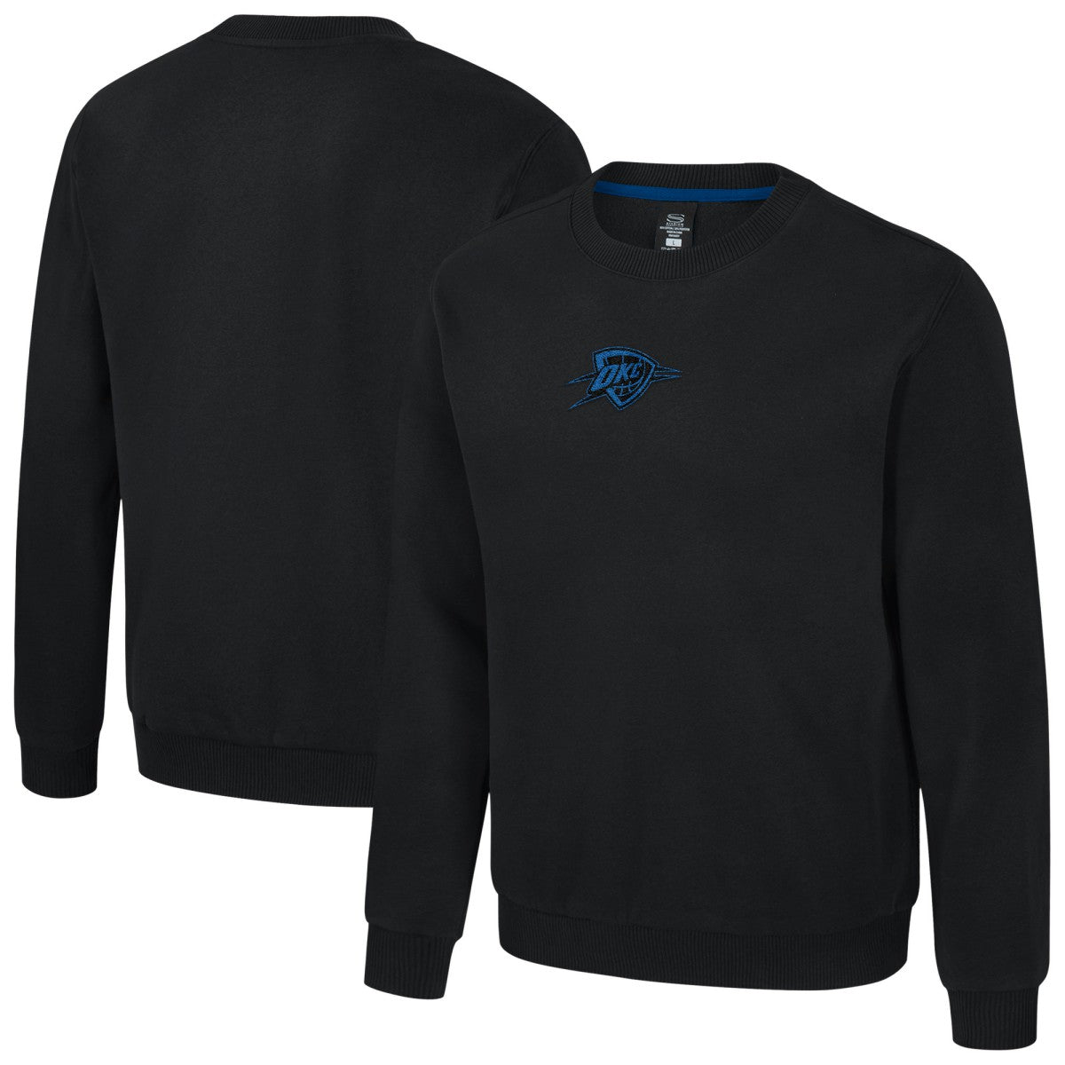 Oklahoma City Thunder Stadium Essentials Unisex Club Level Chenille Sweatshirt - Black discount