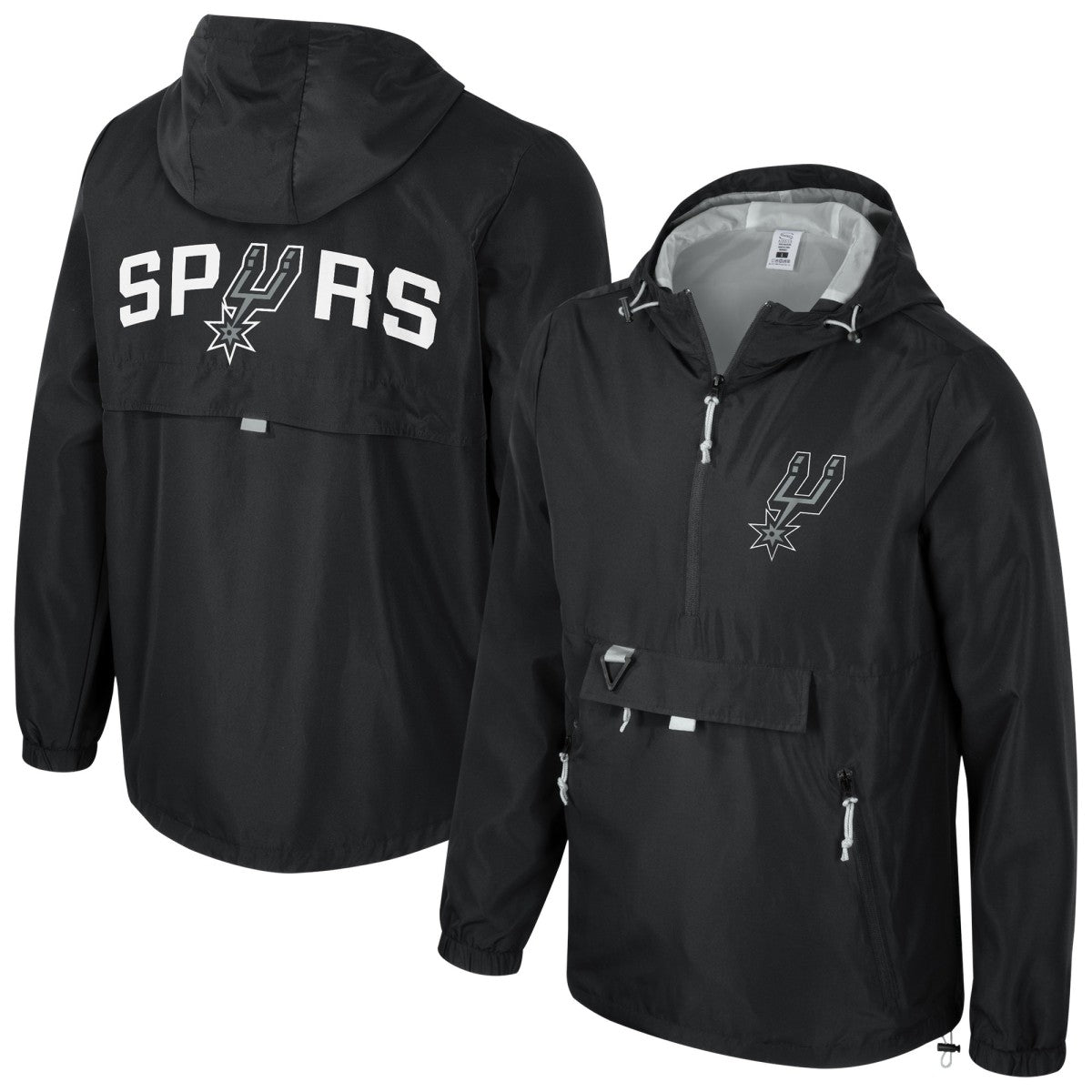 San Antonio Spurs Stadium Essentials Unisex Compete Quarter-Zip Hoodie Jacket - Black sale