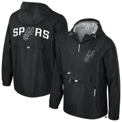 San Antonio Spurs Stadium Essentials Unisex Compete Quarter-Zip Hoodie Jacket - Black sale