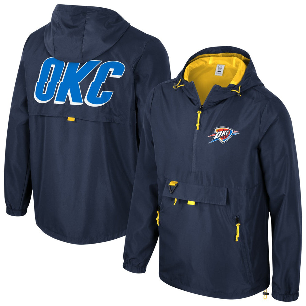 Oklahoma City Thunder Stadium Essentials Unisex Compete Quarter-Zip Hoodie Jacket - Blue cheap