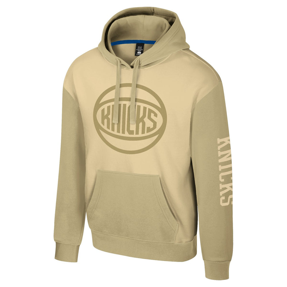 New York Knicks Stadium Essentials Unisex Rafters Burst Hoodie - Khaki cheap