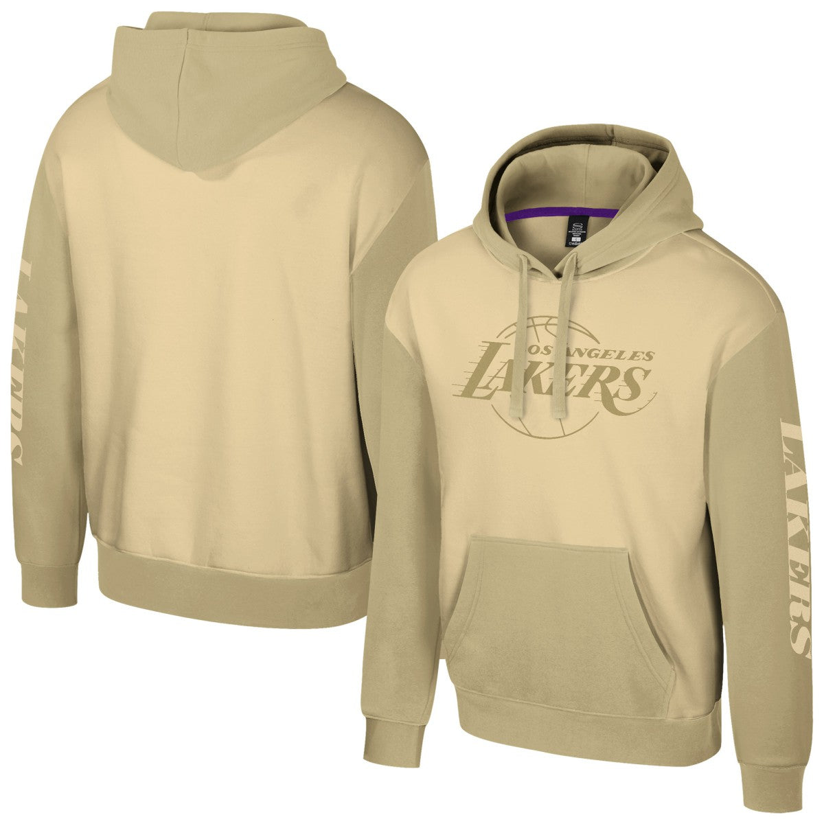Los Angeles Lakers Stadium Essentials Unisex Rafters Burst Hoodie - Khaki online