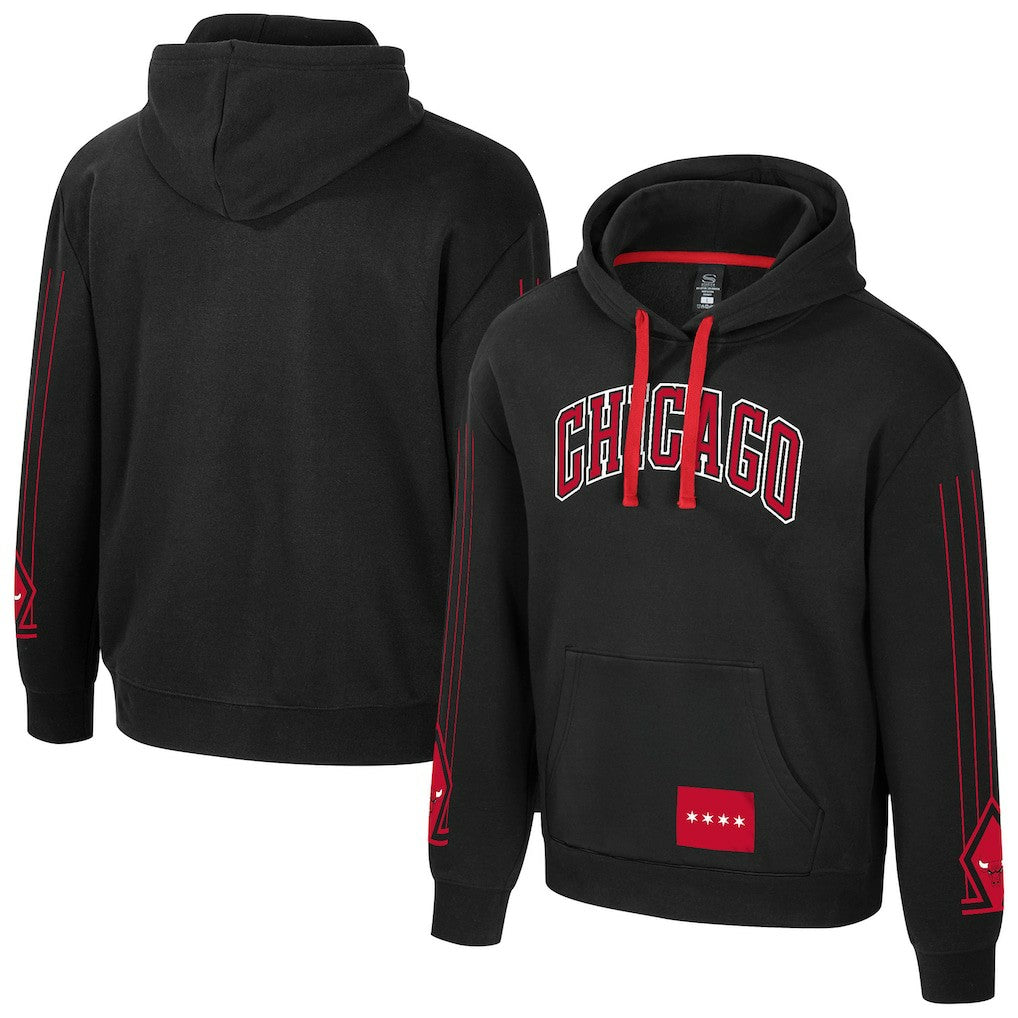 Chicago Bulls Stadium Essentials Unisex City Star Hoodie - Black online
