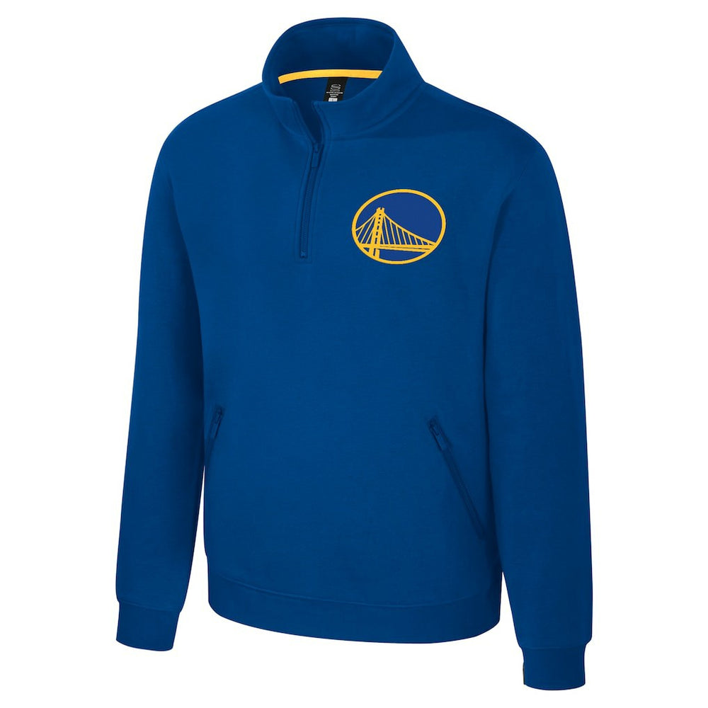 Golden State Warriors Stadium Essentials Unisex Varsity Trainer Quarter-Zip Pullover sale - Royal shop