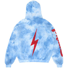 Philadelphia Phillies Aviator Nation x MLB Unisex Tie-Dye Tri-Blend Pullover Hoodie - Light Blue