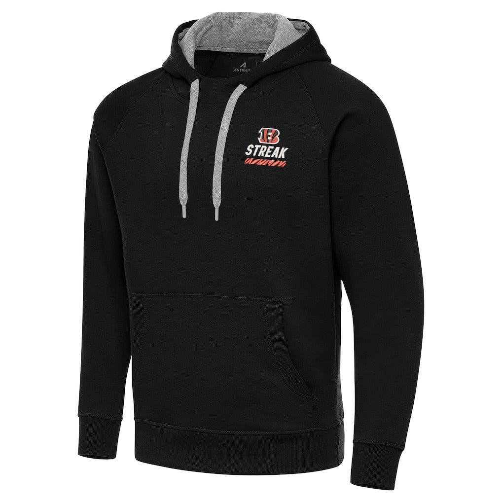 NFL Cincinnati Bengals Antigua Streak Victory Pullover Hoodie