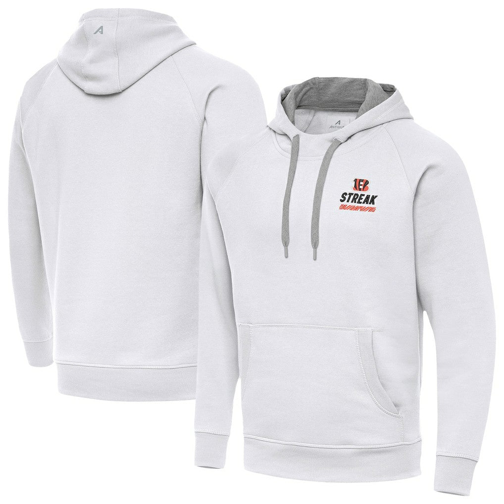 NFL Cincinnati Bengals Antigua Streak Victory Pullover Hoodie