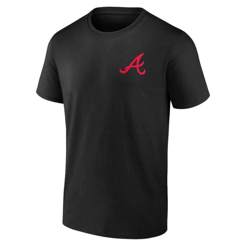 Atlanta Braves Stranger Things Graphic T-Shirt - Black