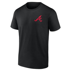 Atlanta Braves Stranger Things Graphic T-Shirt - Black