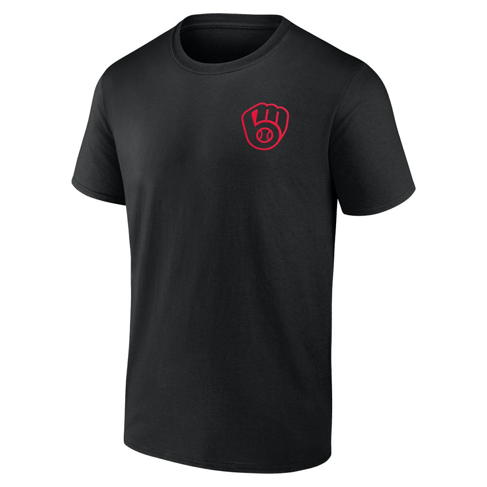 Milwaukee Brewers Stranger Things Graphic T-Shirt - Black