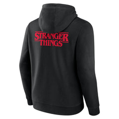 New York Mets Stranger Things Logo Lockup Pullover Hoodie - Black