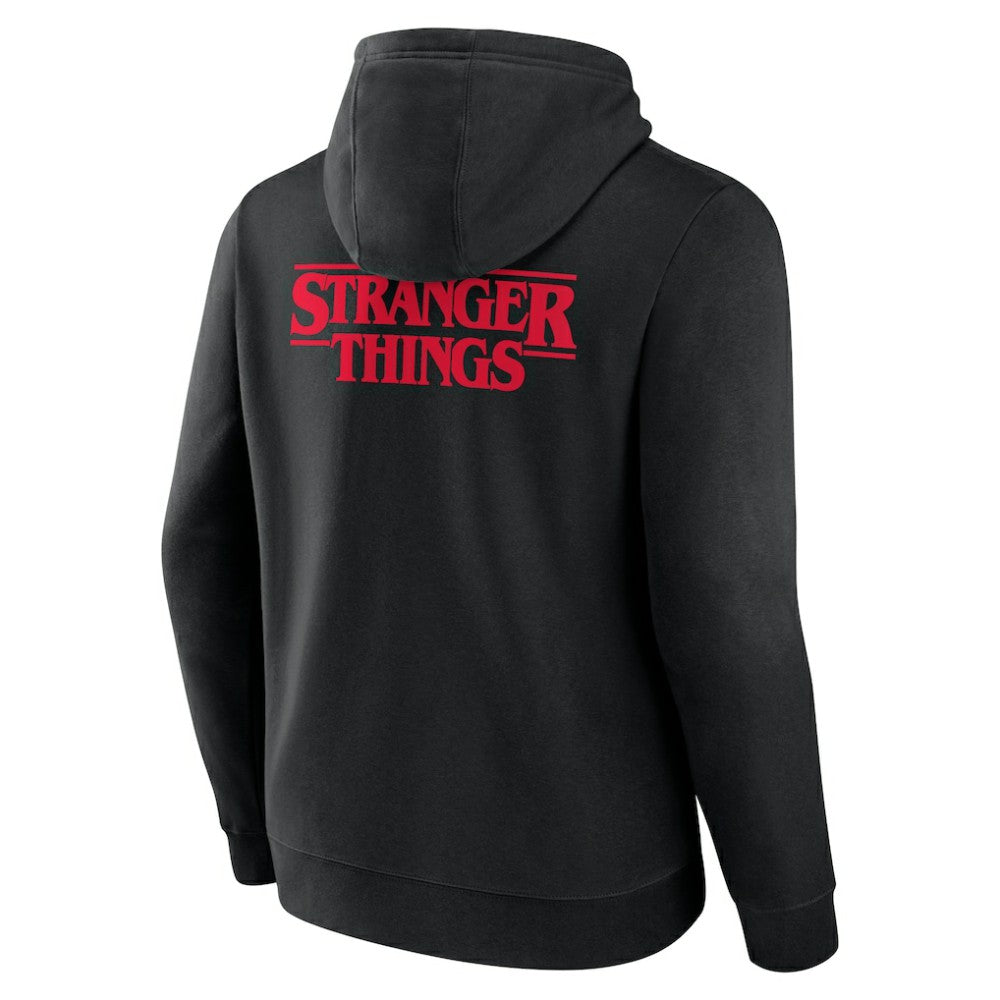 Texas Rangers Stranger Things Logo Lockup Pullover Hoodie - Black