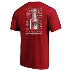 Florida Panthers Fanatics 2025 Stanley Cup Champions Big & Tall Roster T-Shirt