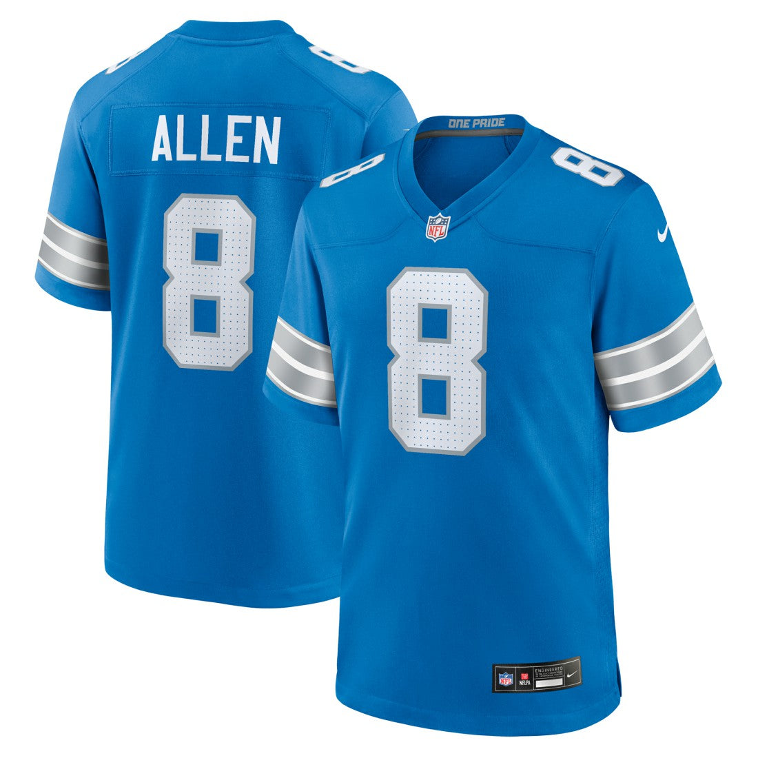 NFL Detroit Lions Kyle Allen  Team Game Jersey