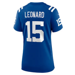 NFL Indianapolis Colts Riley Leonard  Women's Team Game Jersey