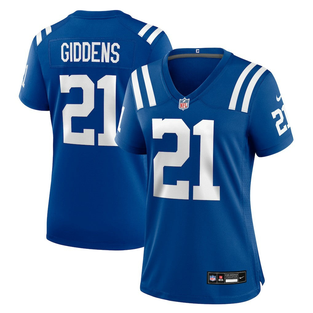 NFL Indianapolis Colts DJ Giddens  Women's Team Game Jersey