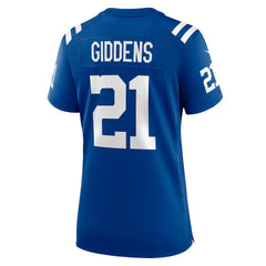 NFL Indianapolis Colts DJ Giddens  Women's Team Game Jersey