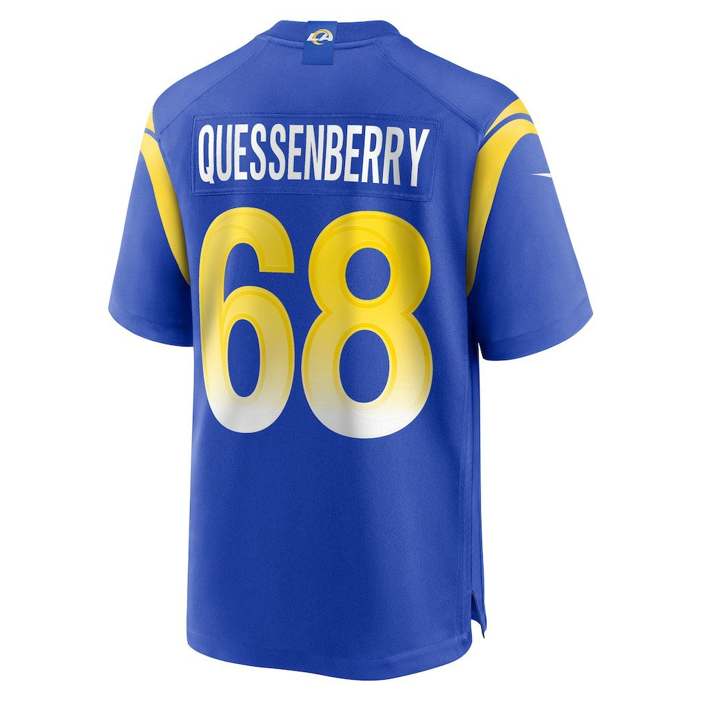 NFL Los Angeles Rams David Quessenberry  Team Game Jersey