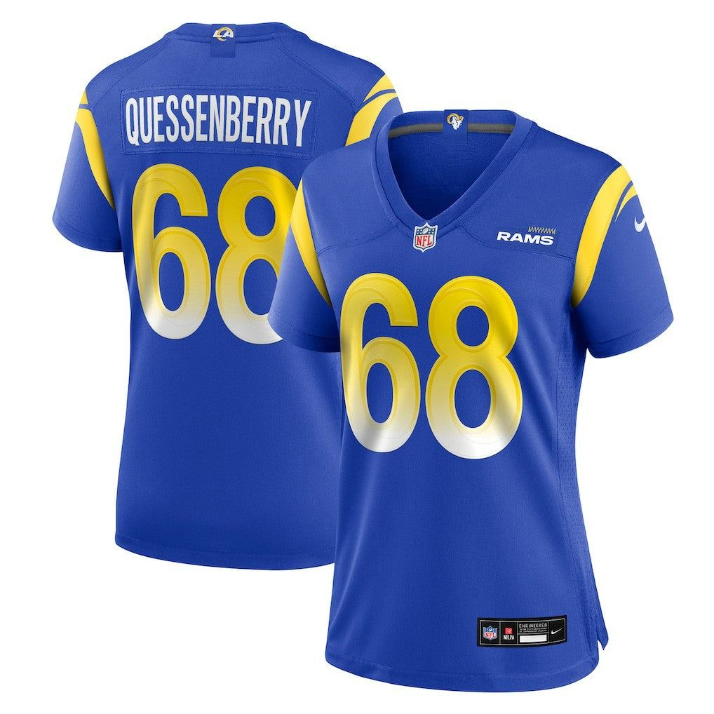 NFL Los Angeles Rams David Quessenberry  Women's Team Game Jersey