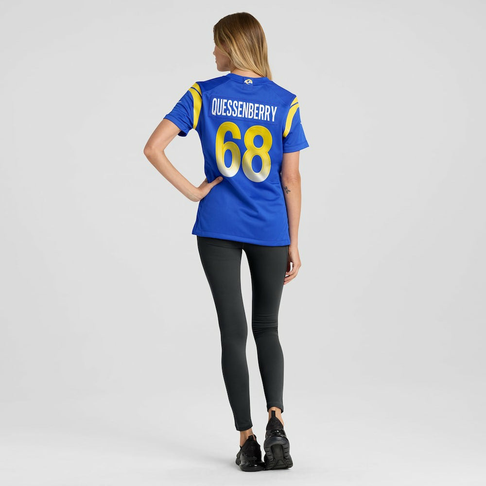 NFL Los Angeles Rams David Quessenberry  Women's Team Game Jersey