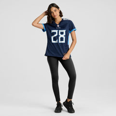 NFL Tennessee Titans Kalel Mullings  Women's Team Game Jersey