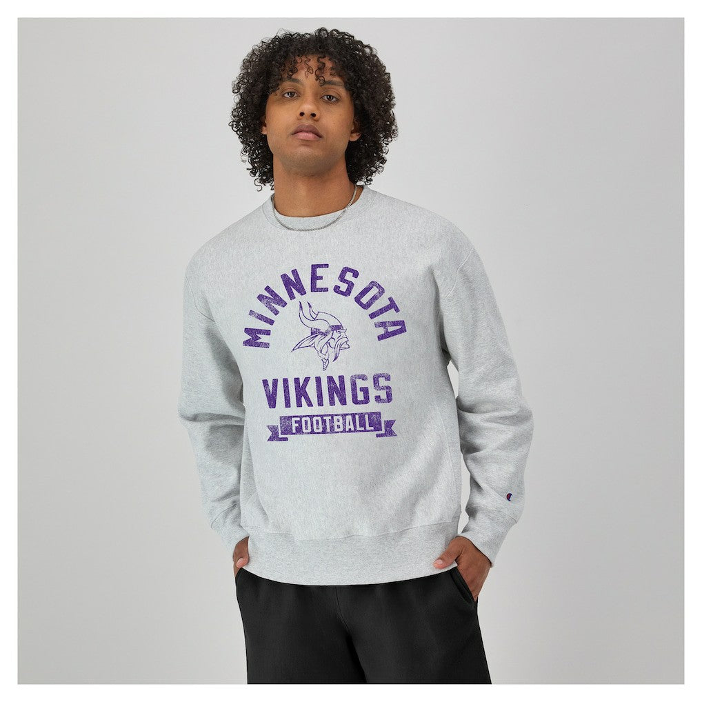 NFL Minnesota Vikings Reverse Weave Fleece Pullover Sweatshirt