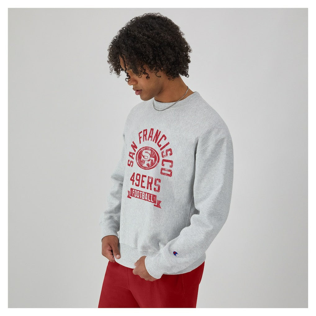 NFL San Francisco 49ers Reverse Weave Fleece Pullover Sweatshirt
