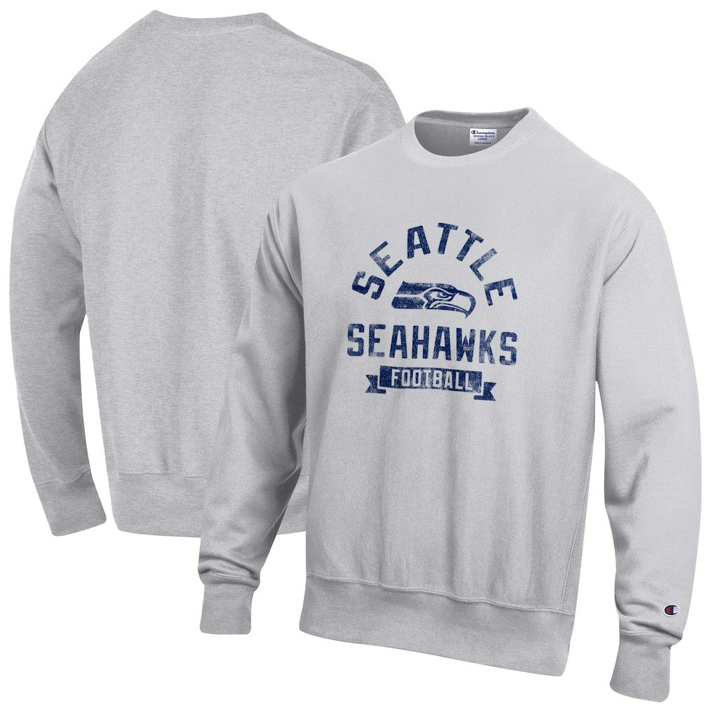NFL Seattle Seahawks Reverse Weave Fleece Pullover Sweatshirt
