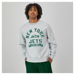 NFL New York Jets Reverse Weave Fleece Pullover Sweatshirt