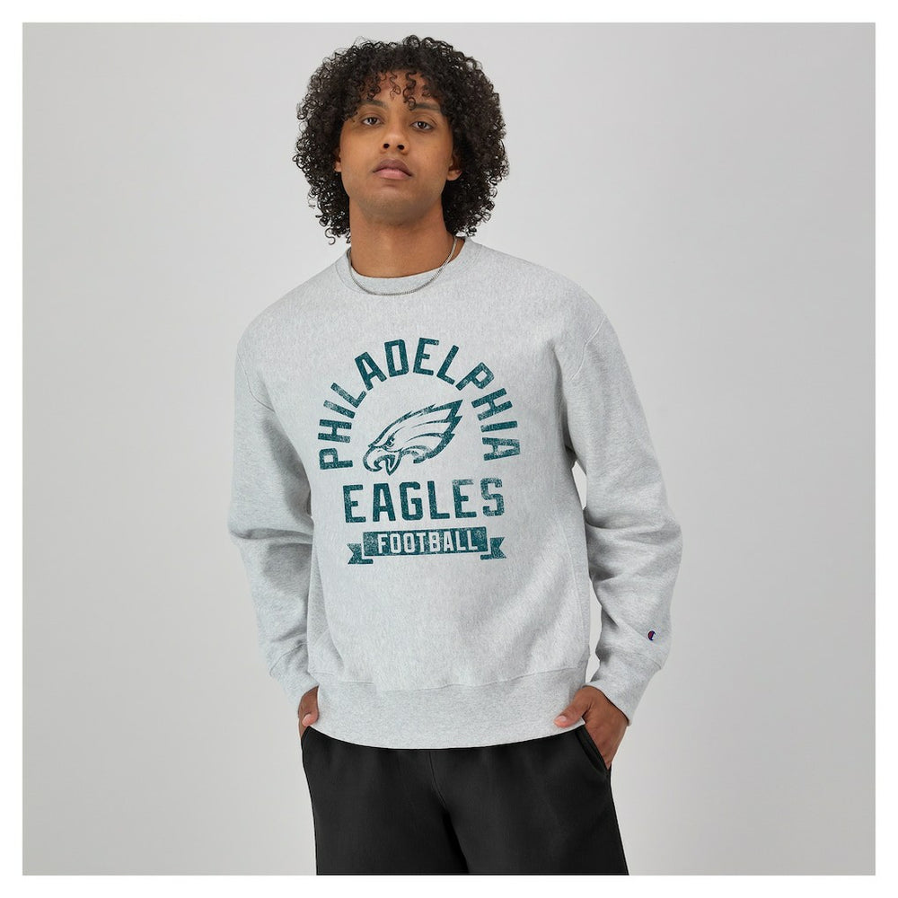 NFL Philadelphia Eagles Reverse Weave Fleece Pullover Sweatshirt