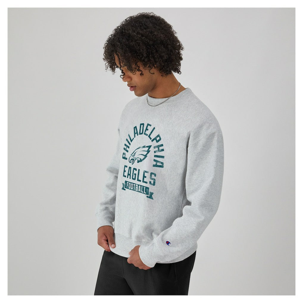 NFL Philadelphia Eagles Reverse Weave Fleece Pullover Sweatshirt