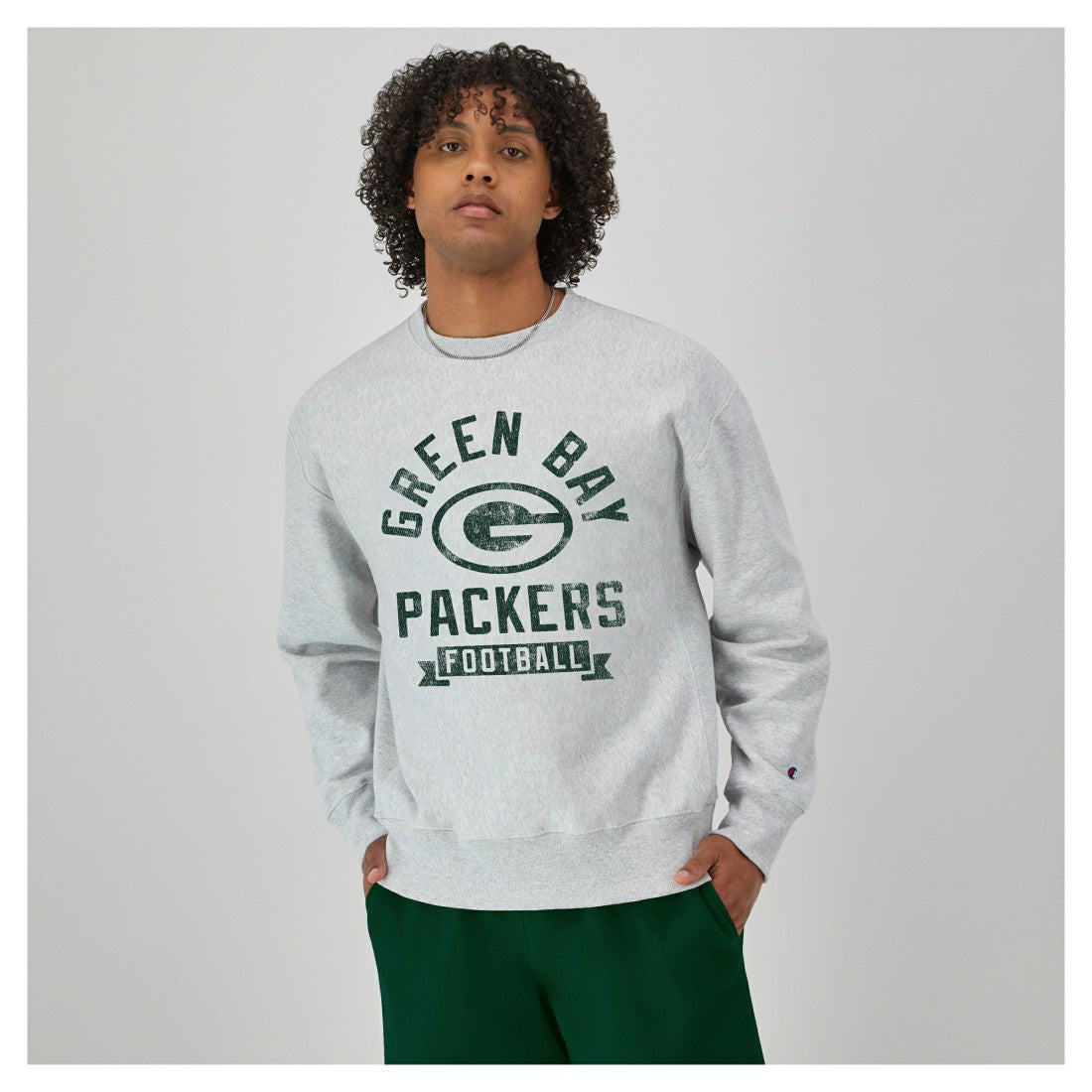 NFL Green Bay Packers Reverse Weave Fleece Pullover Sweatshirt