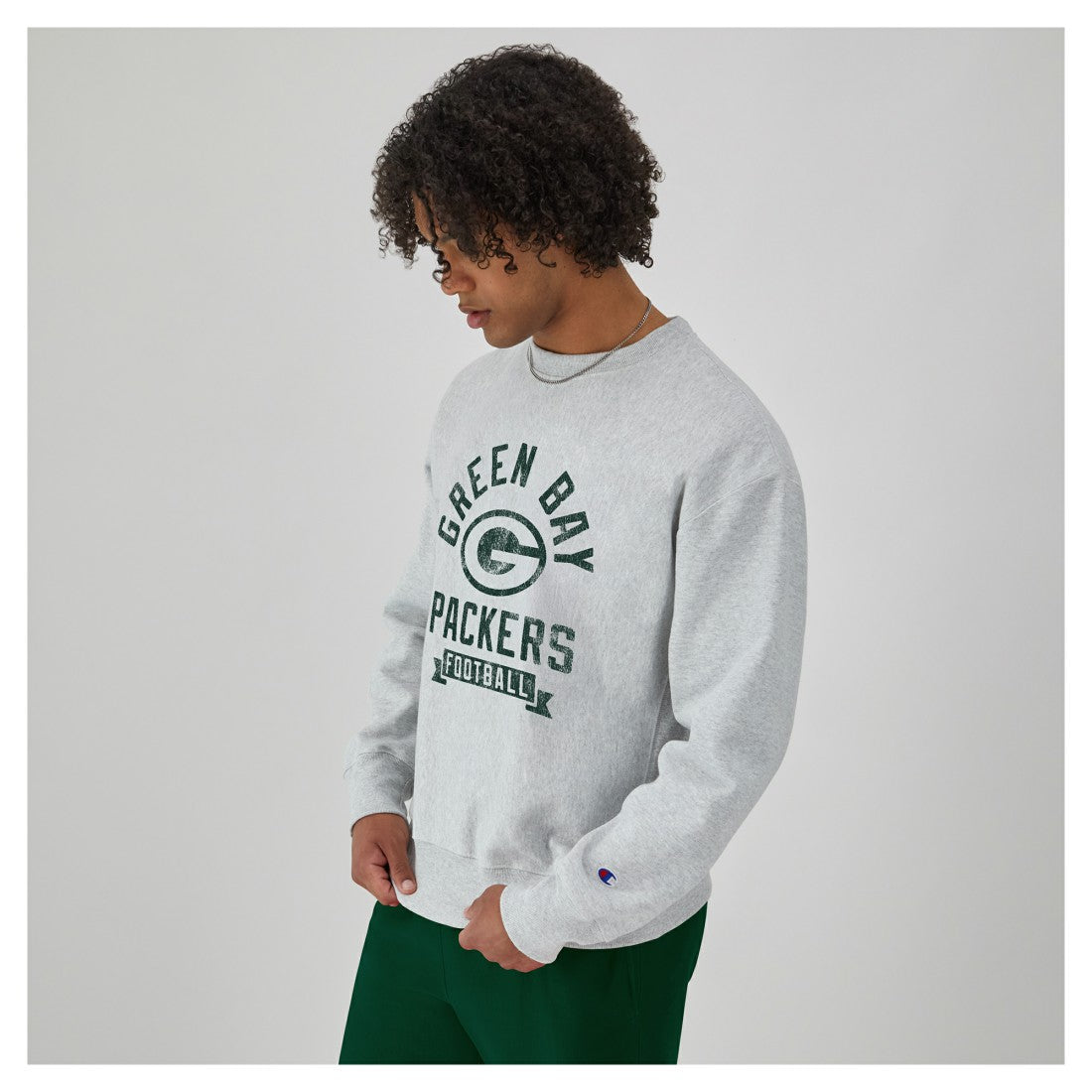 NFL Green Bay Packers Reverse Weave Fleece Pullover Sweatshirt