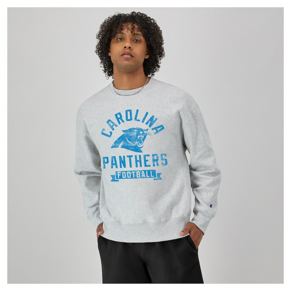 NFL Carolina Panthers Reverse Weave Fleece Pullover Sweatshirt