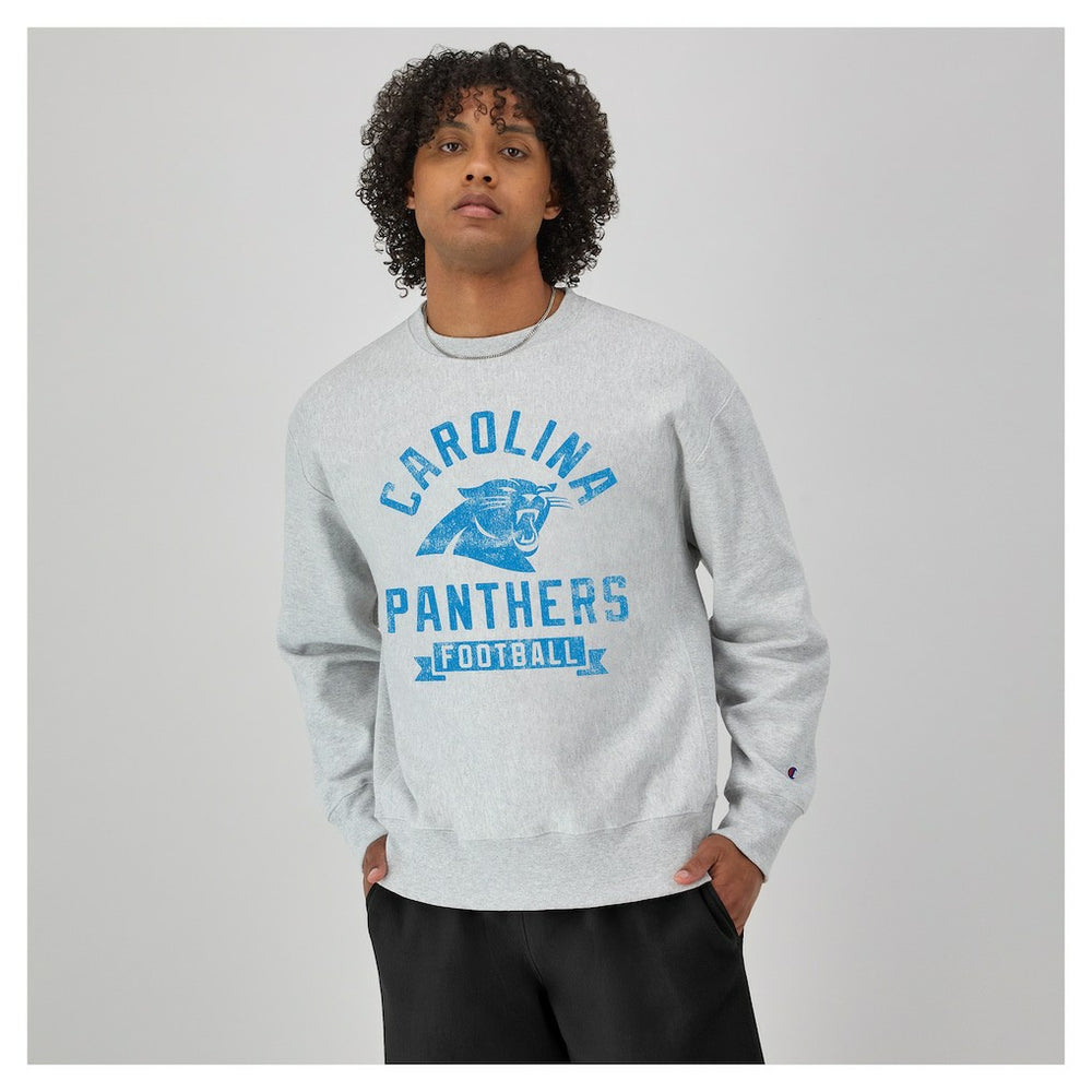 NFL Carolina Panthers Reverse Weave Fleece Pullover Sweatshirt