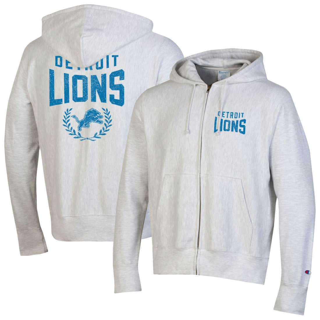 NFL Detroit Lions Reverse Weave Full-Zip Hoodie