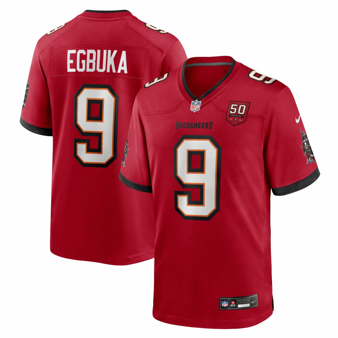 NFL Tampa Bay Buccaneers Emeka Egbuka  Team Game Jersey