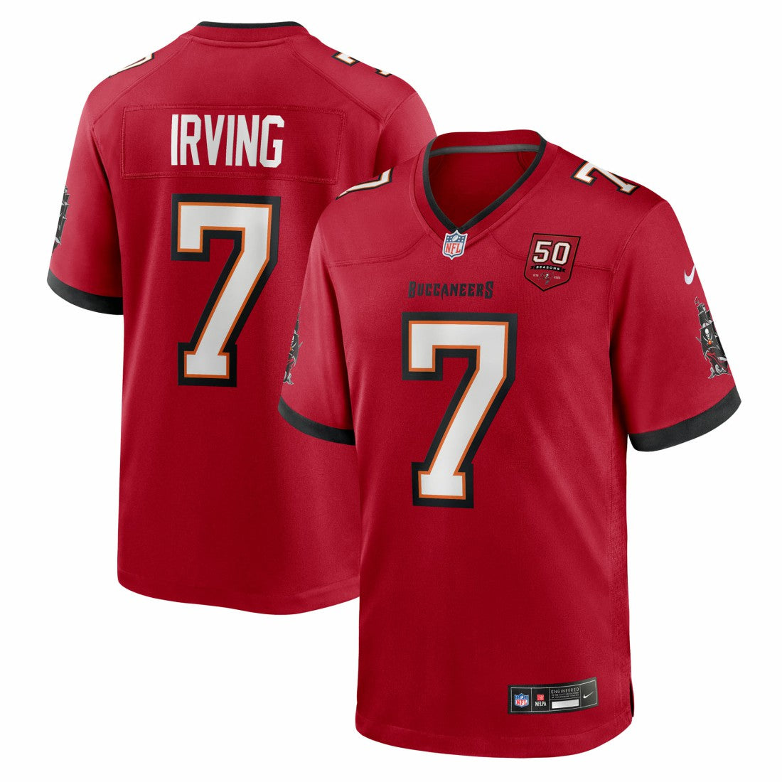NFL Tampa Bay Buccaneers Bucky Irving  50th Season Team Game Jersey