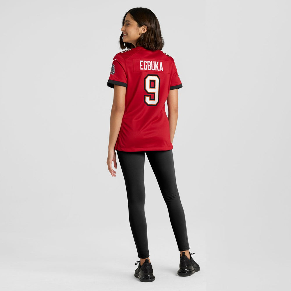 NFL Tampa Bay Buccaneers Emeka Egbuka  Women's 50th Season Team Game Jersey