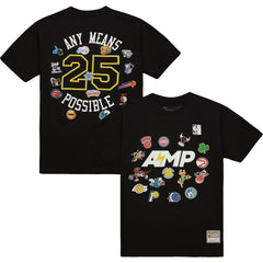 x NBA x AMP T-Shirt - Black | Mitchell & Ness shop