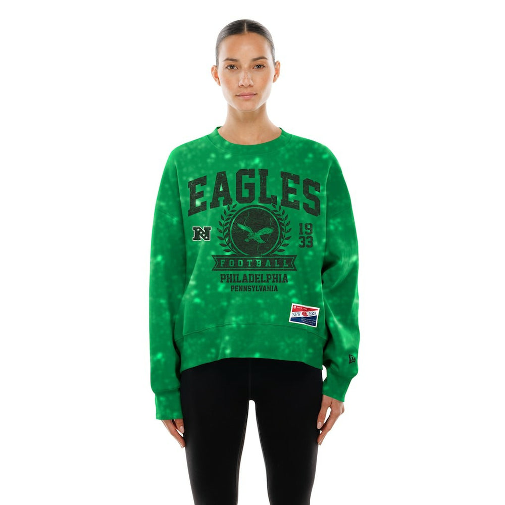 NFL Philadelphia Eagles Women's Throwback Oversized Boxy Sweatshirt