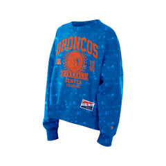 NFL Denver Broncos Women's Throwback Oversized Boxy Sweatshirt