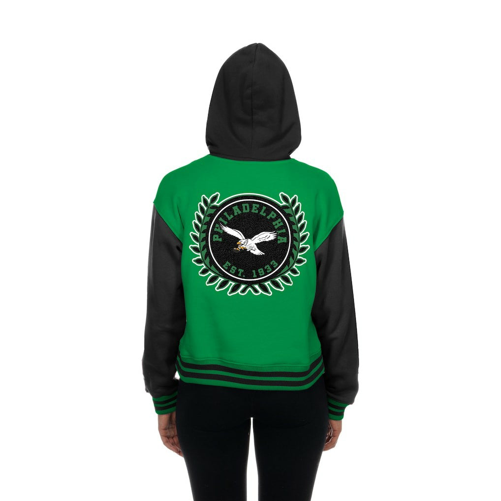 NFL Philadelphia Eagles Women's Throwback Full-Snap Hooded Jacket