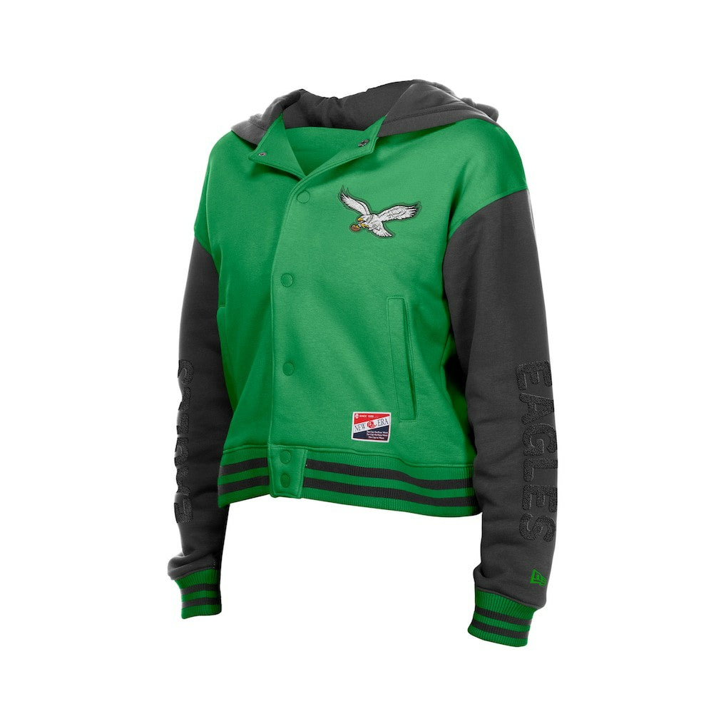 NFL Philadelphia Eagles Women's Throwback Full-Snap Hooded Jacket