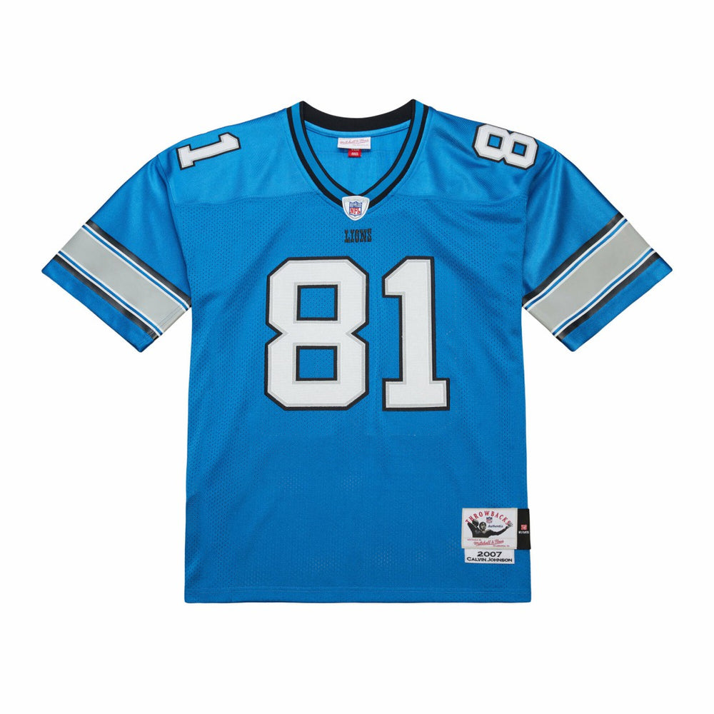 NFL Detroit Lions Calvin Johnson  2007 Authentic Throwback Retired Player Jersey