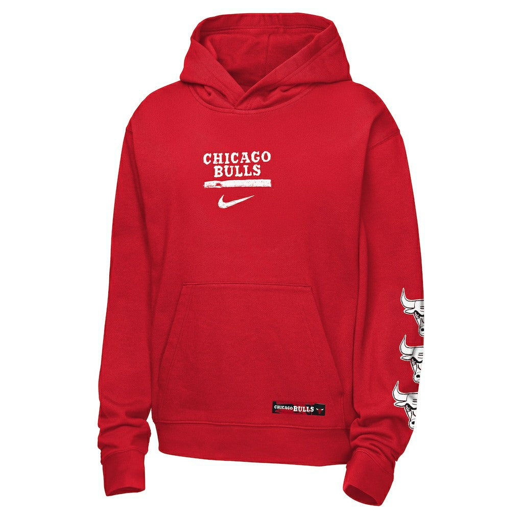Chicago Bulls Youth Courtside Club Premiere Hoodie - Red | Nike sale