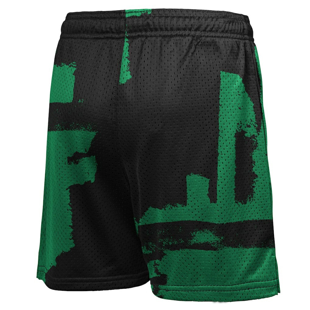 Boston Celtics Youth Courtside Pro Shot Dri-FIT Mesh Practice Shorts - Black/Kelly Green | Nike outlet